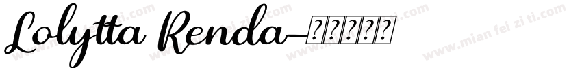 Lolytta Renda字体转换
